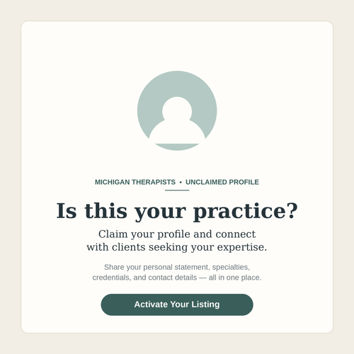 A'Meya Glover - unclaimed Michigan therapist profile placeholder